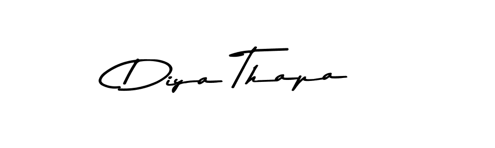 Similarly Asem Kandis PERSONAL USE is the best handwritten signature design. Signature creator online .You can use it as an online autograph creator for name Diya Thapa. Diya Thapa signature style 9 images and pictures png