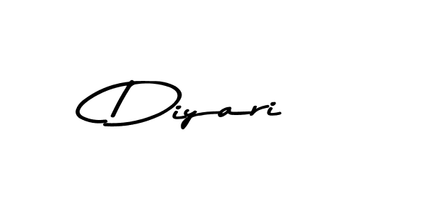 Diyari stylish signature style. Best Handwritten Sign (Asem Kandis PERSONAL USE) for my name. Handwritten Signature Collection Ideas for my name Diyari. Diyari signature style 9 images and pictures png