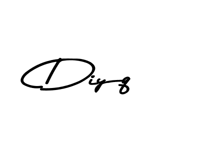 How to make Diyq signature? Asem Kandis PERSONAL USE is a professional autograph style. Create handwritten signature for Diyq name. Diyq signature style 9 images and pictures png