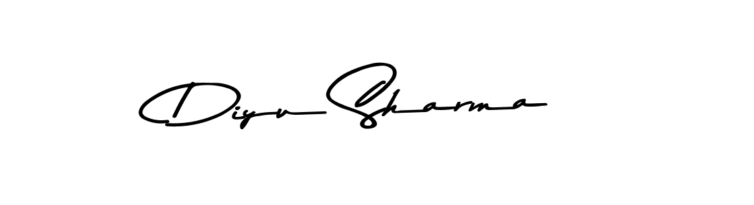 Diyu Sharma stylish signature style. Best Handwritten Sign (Asem Kandis PERSONAL USE) for my name. Handwritten Signature Collection Ideas for my name Diyu Sharma. Diyu Sharma signature style 9 images and pictures png