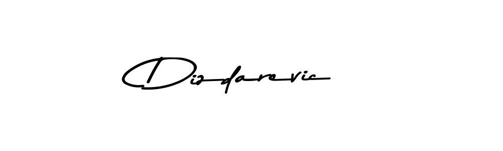 How to make Dizdarevic name signature. Use Asem Kandis PERSONAL USE style for creating short signs online. This is the latest handwritten sign. Dizdarevic signature style 9 images and pictures png