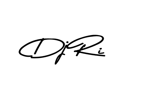 How to make Dj Ri name signature. Use Asem Kandis PERSONAL USE style for creating short signs online. This is the latest handwritten sign. Dj Ri signature style 9 images and pictures png