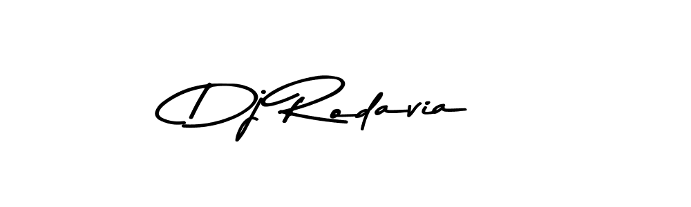 Make a beautiful signature design for name Dj Rodavia. With this signature (Asem Kandis PERSONAL USE) style, you can create a handwritten signature for free. Dj Rodavia signature style 9 images and pictures png