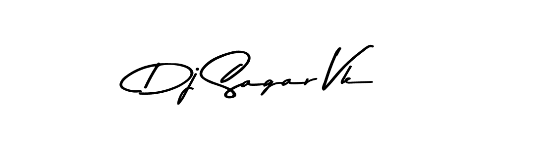 Make a beautiful signature design for name Dj Sagar Vk. With this signature (Asem Kandis PERSONAL USE) style, you can create a handwritten signature for free. Dj Sagar Vk signature style 9 images and pictures png