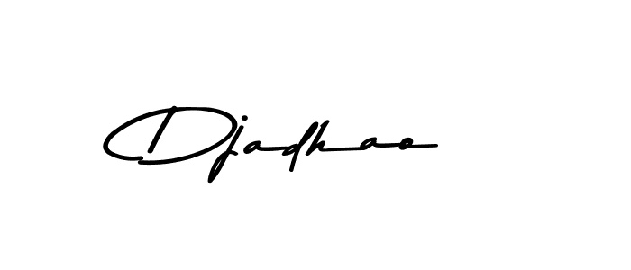 You should practise on your own different ways (Asem Kandis PERSONAL USE) to write your name (Djadhao) in signature. don't let someone else do it for you. Djadhao signature style 9 images and pictures png