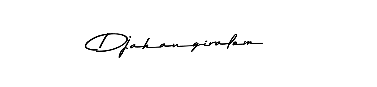 Create a beautiful signature design for name Djahangiralom. With this signature (Asem Kandis PERSONAL USE) fonts, you can make a handwritten signature for free. Djahangiralom signature style 9 images and pictures png