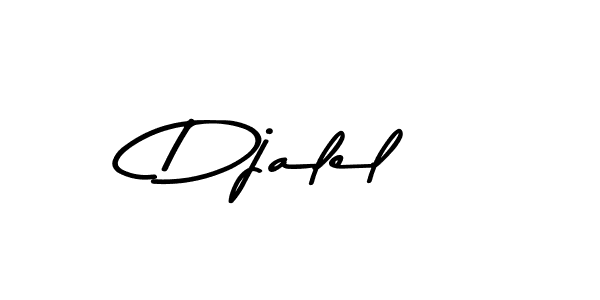 Make a beautiful signature design for name Djalel. With this signature (Asem Kandis PERSONAL USE) style, you can create a handwritten signature for free. Djalel signature style 9 images and pictures png