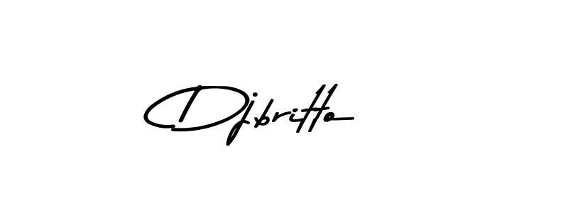 Also we have Djbritto name is the best signature style. Create professional handwritten signature collection using Asem Kandis PERSONAL USE autograph style. Djbritto signature style 9 images and pictures png