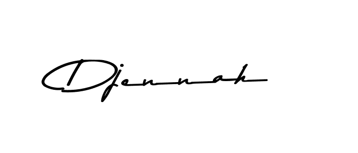 Create a beautiful signature design for name Djennah. With this signature (Asem Kandis PERSONAL USE) fonts, you can make a handwritten signature for free. Djennah signature style 9 images and pictures png