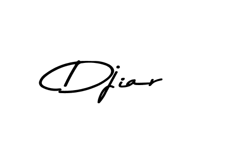 How to make Djiar name signature. Use Asem Kandis PERSONAL USE style for creating short signs online. This is the latest handwritten sign. Djiar signature style 9 images and pictures png