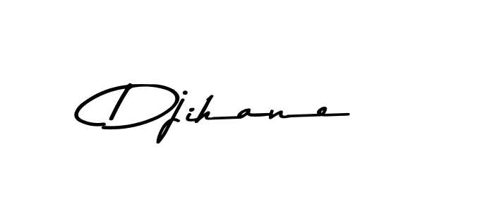 Create a beautiful signature design for name Djihane. With this signature (Asem Kandis PERSONAL USE) fonts, you can make a handwritten signature for free. Djihane signature style 9 images and pictures png
