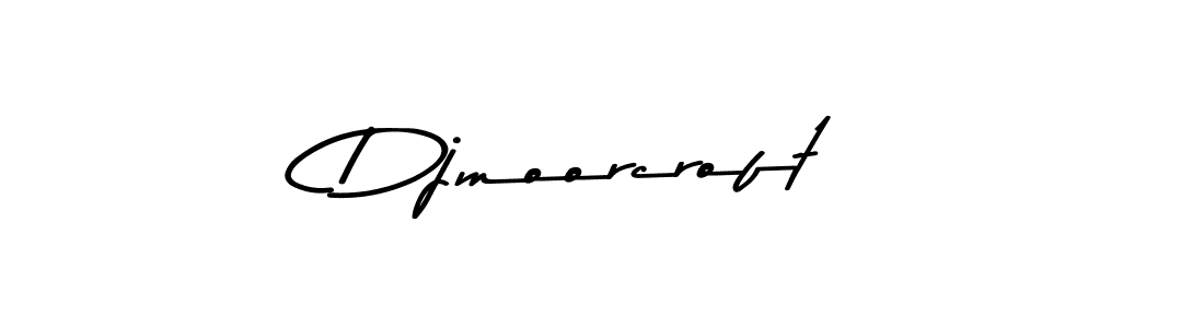 Djmoorcroft stylish signature style. Best Handwritten Sign (Asem Kandis PERSONAL USE) for my name. Handwritten Signature Collection Ideas for my name Djmoorcroft. Djmoorcroft signature style 9 images and pictures png