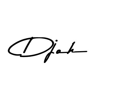 Design your own signature with our free online signature maker. With this signature software, you can create a handwritten (Asem Kandis PERSONAL USE) signature for name Djoh. Djoh signature style 9 images and pictures png