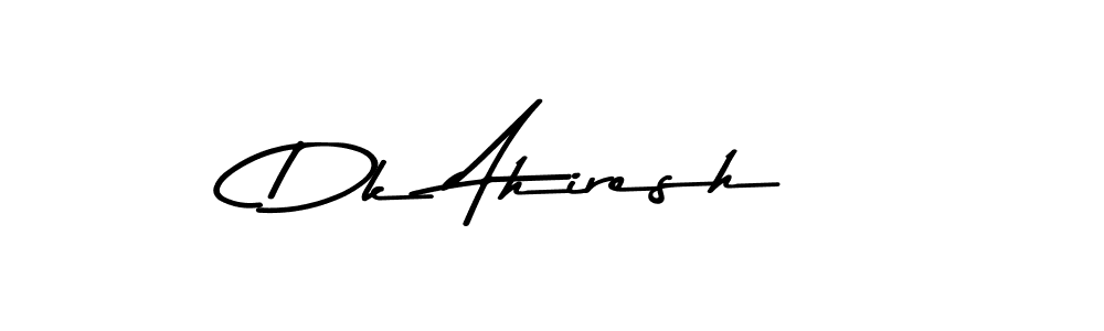 Dk Ahiresh stylish signature style. Best Handwritten Sign (Asem Kandis PERSONAL USE) for my name. Handwritten Signature Collection Ideas for my name Dk Ahiresh. Dk Ahiresh signature style 9 images and pictures png