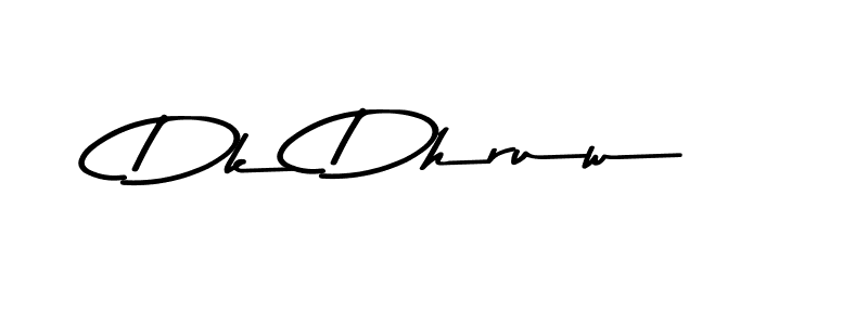 This is the best signature style for the Dk Dhruw name. Also you like these signature font (Asem Kandis PERSONAL USE). Mix name signature. Dk Dhruw signature style 9 images and pictures png