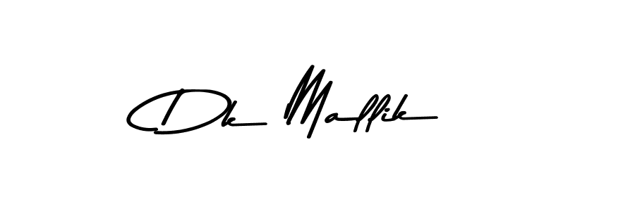 Create a beautiful signature design for name Dk Mallik. With this signature (Asem Kandis PERSONAL USE) fonts, you can make a handwritten signature for free. Dk Mallik signature style 9 images and pictures png