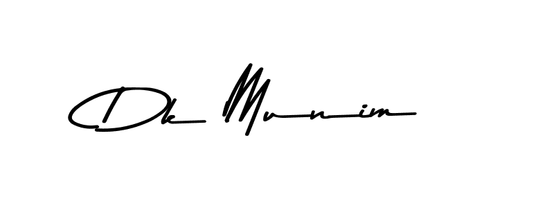 Design your own signature with our free online signature maker. With this signature software, you can create a handwritten (Asem Kandis PERSONAL USE) signature for name Dk Munim. Dk Munim signature style 9 images and pictures png