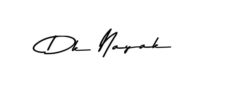 Make a beautiful signature design for name Dk Nayak. With this signature (Asem Kandis PERSONAL USE) style, you can create a handwritten signature for free. Dk Nayak signature style 9 images and pictures png