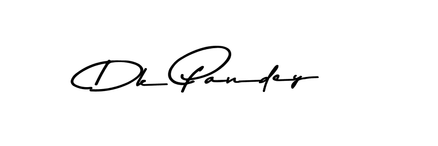 How to make Dk Pandey name signature. Use Asem Kandis PERSONAL USE style for creating short signs online. This is the latest handwritten sign. Dk Pandey signature style 9 images and pictures png