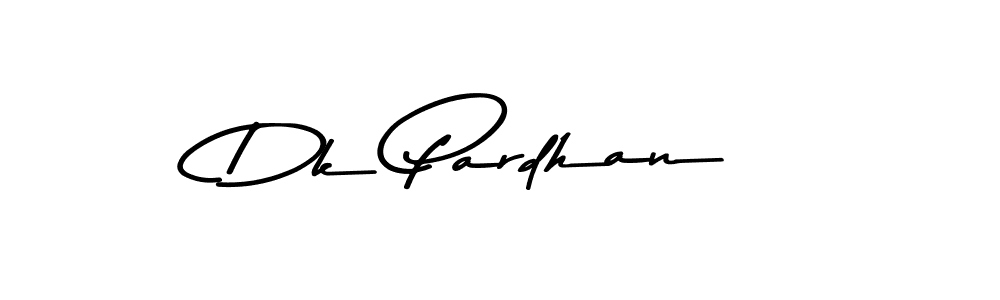 Create a beautiful signature design for name Dk Pardhan. With this signature (Asem Kandis PERSONAL USE) fonts, you can make a handwritten signature for free. Dk Pardhan signature style 9 images and pictures png