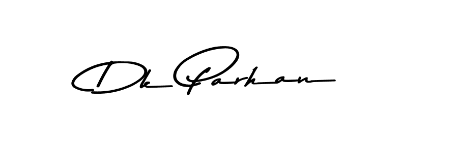 Create a beautiful signature design for name Dk Parhan. With this signature (Asem Kandis PERSONAL USE) fonts, you can make a handwritten signature for free. Dk Parhan signature style 9 images and pictures png
