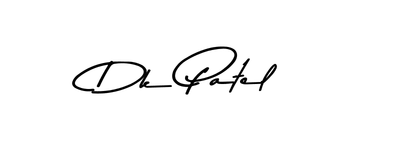 How to make Dk Patel name signature. Use Asem Kandis PERSONAL USE style for creating short signs online. This is the latest handwritten sign. Dk Patel signature style 9 images and pictures png