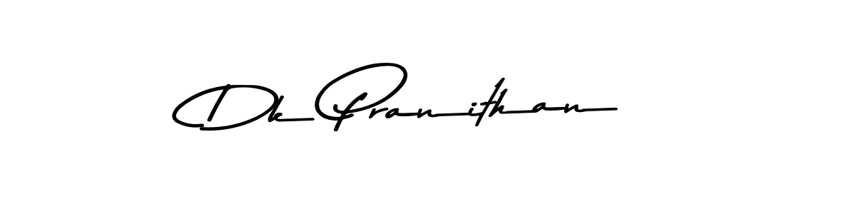 Make a beautiful signature design for name Dk Pranithan. With this signature (Asem Kandis PERSONAL USE) style, you can create a handwritten signature for free. Dk Pranithan signature style 9 images and pictures png