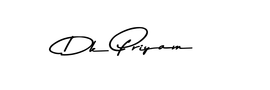 Asem Kandis PERSONAL USE is a professional signature style that is perfect for those who want to add a touch of class to their signature. It is also a great choice for those who want to make their signature more unique. Get Dk Priyam name to fancy signature for free. Dk Priyam signature style 9 images and pictures png