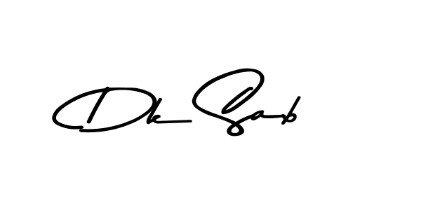 Design your own signature with our free online signature maker. With this signature software, you can create a handwritten (Asem Kandis PERSONAL USE) signature for name Dk Sab. Dk Sab signature style 9 images and pictures png