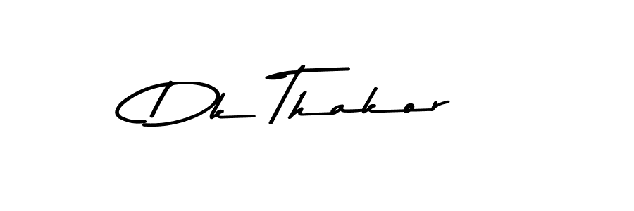 Dk Thakor stylish signature style. Best Handwritten Sign (Asem Kandis PERSONAL USE) for my name. Handwritten Signature Collection Ideas for my name Dk Thakor. Dk Thakor signature style 9 images and pictures png