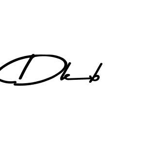 Create a beautiful signature design for name Dkb. With this signature (Asem Kandis PERSONAL USE) fonts, you can make a handwritten signature for free. Dkb signature style 9 images and pictures png