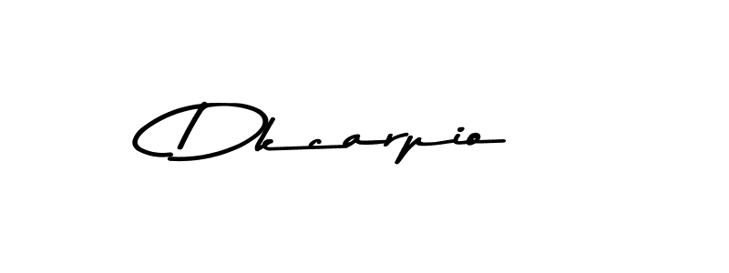 Design your own signature with our free online signature maker. With this signature software, you can create a handwritten (Asem Kandis PERSONAL USE) signature for name Dkcarpio. Dkcarpio signature style 9 images and pictures png