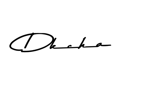 Use a signature maker to create a handwritten signature online. With this signature software, you can design (Asem Kandis PERSONAL USE) your own signature for name Dkcha. Dkcha signature style 9 images and pictures png