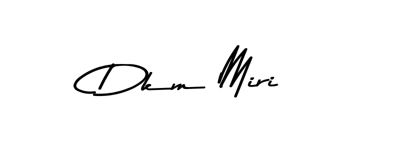 This is the best signature style for the Dkm Miri name. Also you like these signature font (Asem Kandis PERSONAL USE). Mix name signature. Dkm Miri signature style 9 images and pictures png