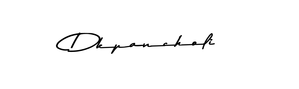 Create a beautiful signature design for name Dkpancholi. With this signature (Asem Kandis PERSONAL USE) fonts, you can make a handwritten signature for free. Dkpancholi signature style 9 images and pictures png
