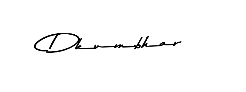 Dkumbhar stylish signature style. Best Handwritten Sign (Asem Kandis PERSONAL USE) for my name. Handwritten Signature Collection Ideas for my name Dkumbhar. Dkumbhar signature style 9 images and pictures png
