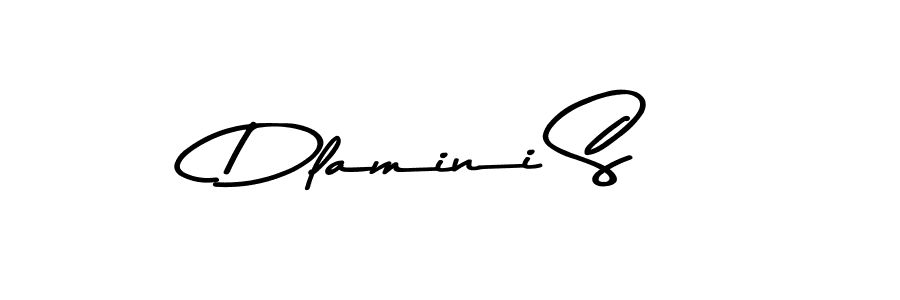 Make a beautiful signature design for name Dlamini S. With this signature (Asem Kandis PERSONAL USE) style, you can create a handwritten signature for free. Dlamini S signature style 9 images and pictures png