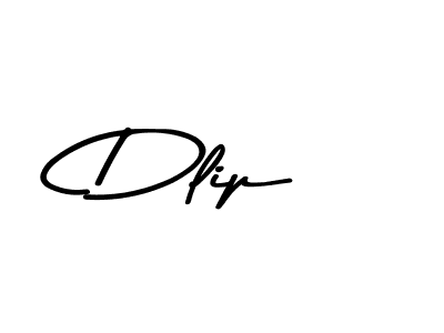 Make a beautiful signature design for name Dlip. With this signature (Asem Kandis PERSONAL USE) style, you can create a handwritten signature for free. Dlip signature style 9 images and pictures png