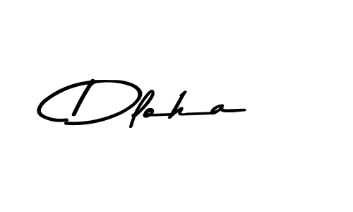 Dloha stylish signature style. Best Handwritten Sign (Asem Kandis PERSONAL USE) for my name. Handwritten Signature Collection Ideas for my name Dloha. Dloha signature style 9 images and pictures png