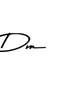 Make a beautiful signature design for name Dm. With this signature (Asem Kandis PERSONAL USE) style, you can create a handwritten signature for free. Dm signature style 9 images and pictures png