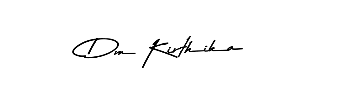 Create a beautiful signature design for name Dm Kirthika. With this signature (Asem Kandis PERSONAL USE) fonts, you can make a handwritten signature for free. Dm Kirthika signature style 9 images and pictures png