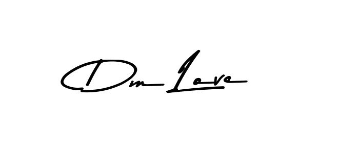 How to make Dm Love signature? Asem Kandis PERSONAL USE is a professional autograph style. Create handwritten signature for Dm Love name. Dm Love signature style 9 images and pictures png
