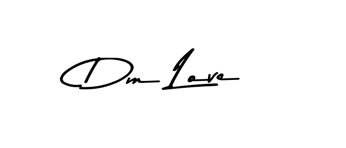 How to make Dm Love signature? Asem Kandis PERSONAL USE is a professional autograph style. Create handwritten signature for Dm Love name. Dm Love signature style 9 images and pictures png