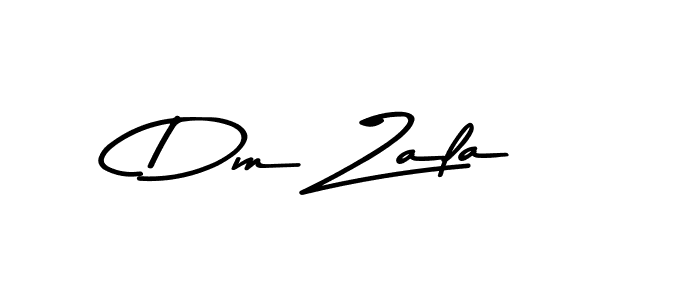 Use a signature maker to create a handwritten signature online. With this signature software, you can design (Asem Kandis PERSONAL USE) your own signature for name Dm Zala. Dm Zala signature style 9 images and pictures png