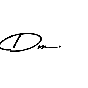 How to make Dm. name signature. Use Asem Kandis PERSONAL USE style for creating short signs online. This is the latest handwritten sign. Dm. signature style 9 images and pictures png