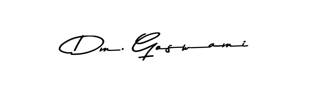 How to make Dm. Goswami signature? Asem Kandis PERSONAL USE is a professional autograph style. Create handwritten signature for Dm. Goswami name. Dm. Goswami signature style 9 images and pictures png