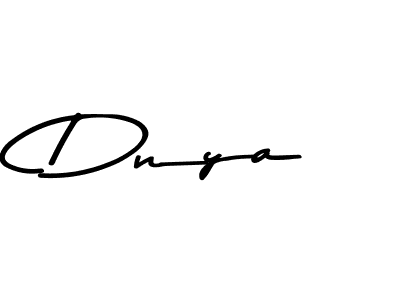 How to make Dnya name signature. Use Asem Kandis PERSONAL USE style for creating short signs online. This is the latest handwritten sign. Dnya signature style 9 images and pictures png