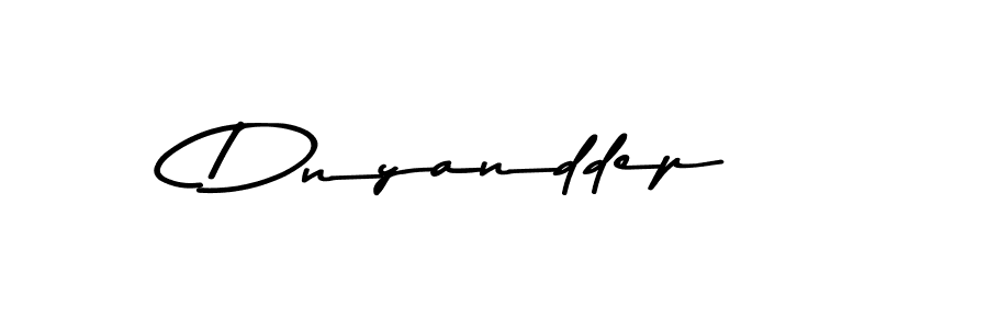 How to make Dnyanddep name signature. Use Asem Kandis PERSONAL USE style for creating short signs online. This is the latest handwritten sign. Dnyanddep signature style 9 images and pictures png