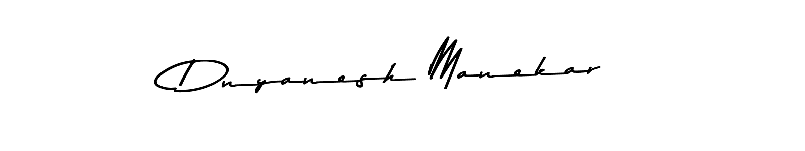 Design your own signature with our free online signature maker. With this signature software, you can create a handwritten (Asem Kandis PERSONAL USE) signature for name Dnyanesh Manekar. Dnyanesh Manekar signature style 9 images and pictures png