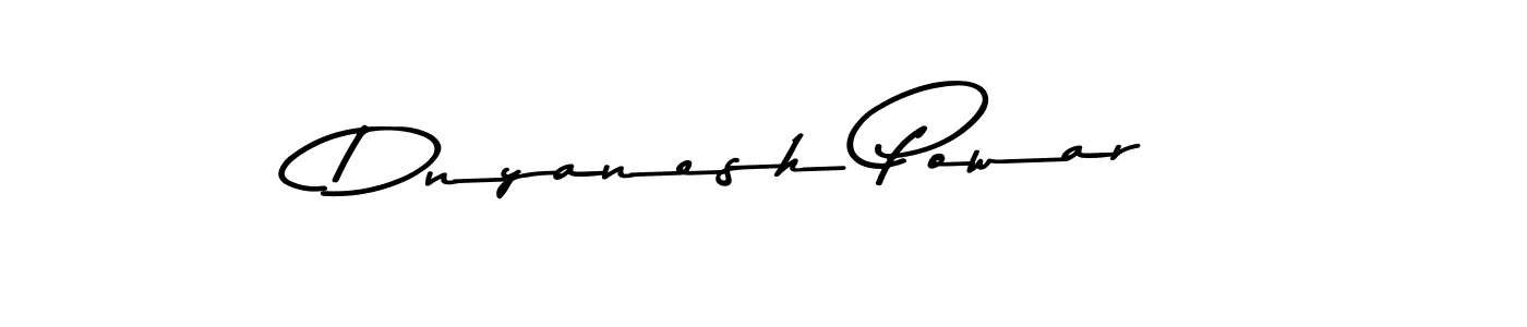 How to make Dnyanesh Powar name signature. Use Asem Kandis PERSONAL USE style for creating short signs online. This is the latest handwritten sign. Dnyanesh Powar signature style 9 images and pictures png